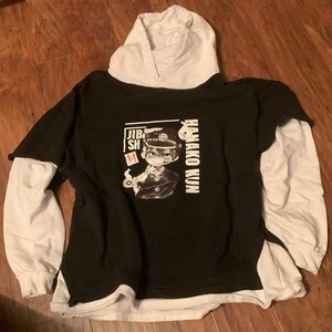 TOILET BOUND HANAKO-KUN HOODIE XXL, worn a few times, drawstrings missing